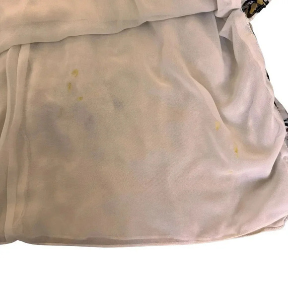 Grey Jason Wu Silk Dress Spaghetti Straps Midi Ruffles Tiered Cream 8 - Picture 10 of 15